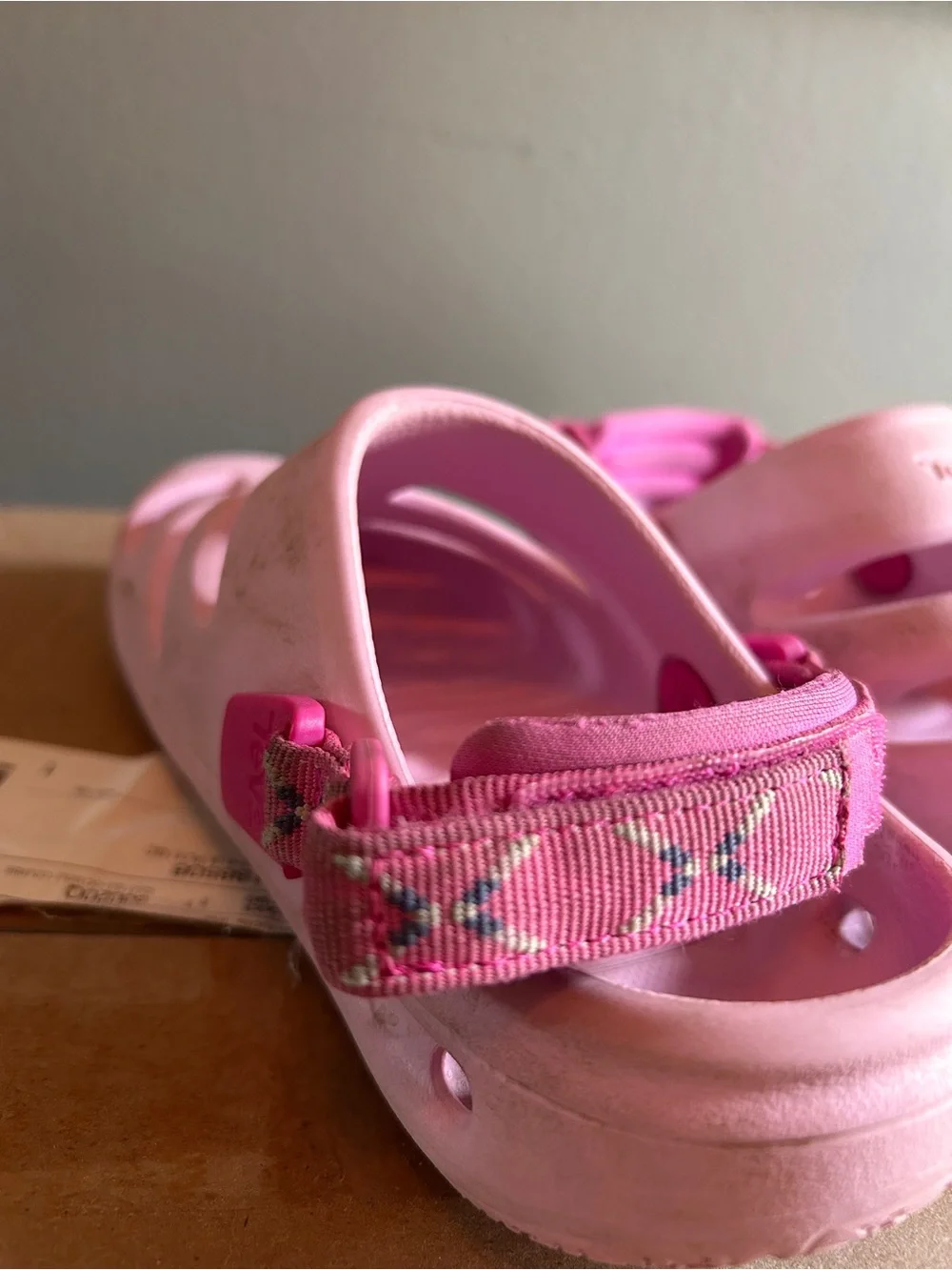Teva Kids Pink Vented Water Shoes with Back Strap